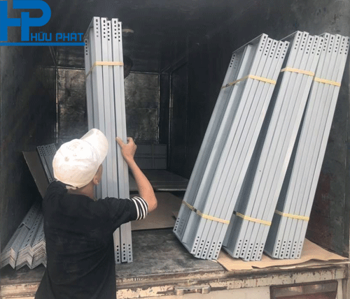 kệ sắt V lỗ