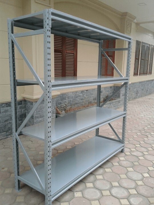 kệ sắt v lỗ 4 tầng